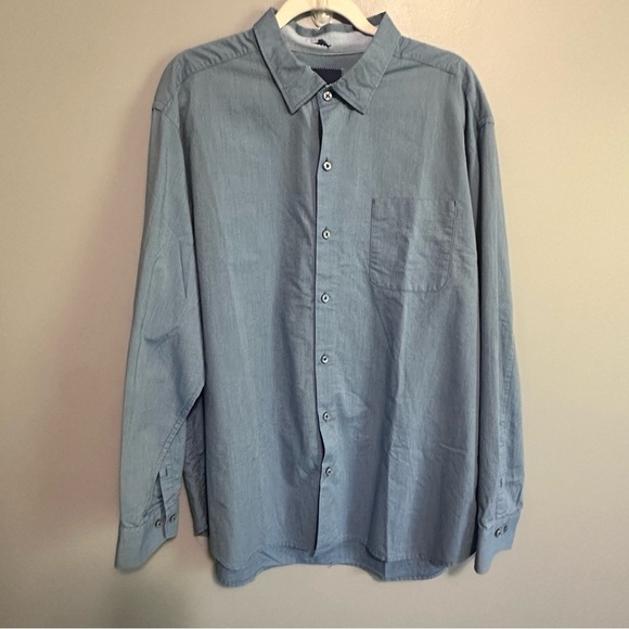 Tommy Bahama shirt size XL mens Blue long sleeve Button up Cotton casual - Picture 1 of 5